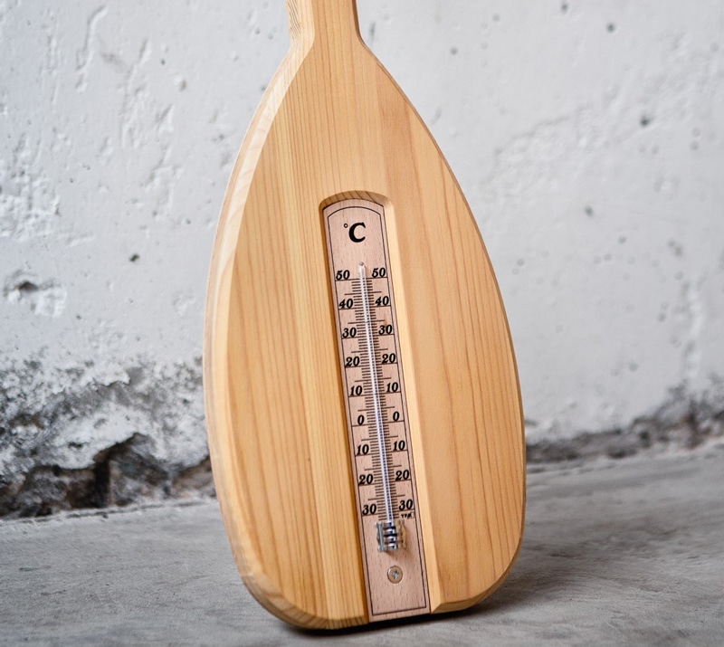 Paddla med termometer
