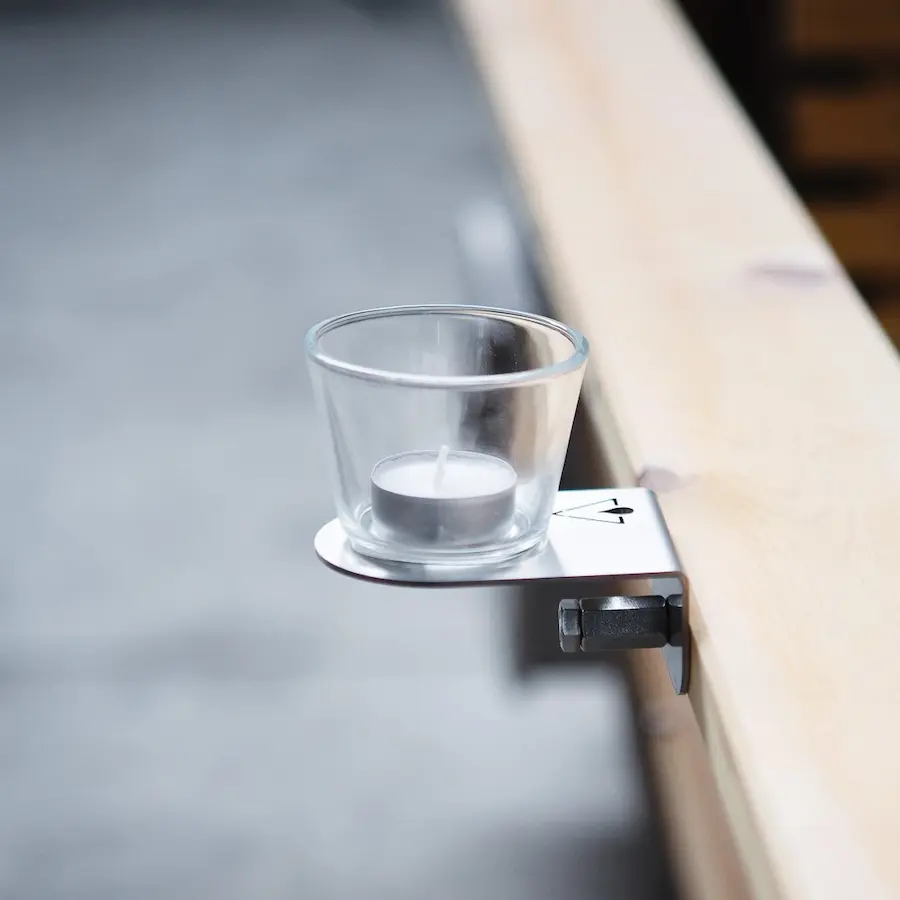 Set med 2 ljusstakar