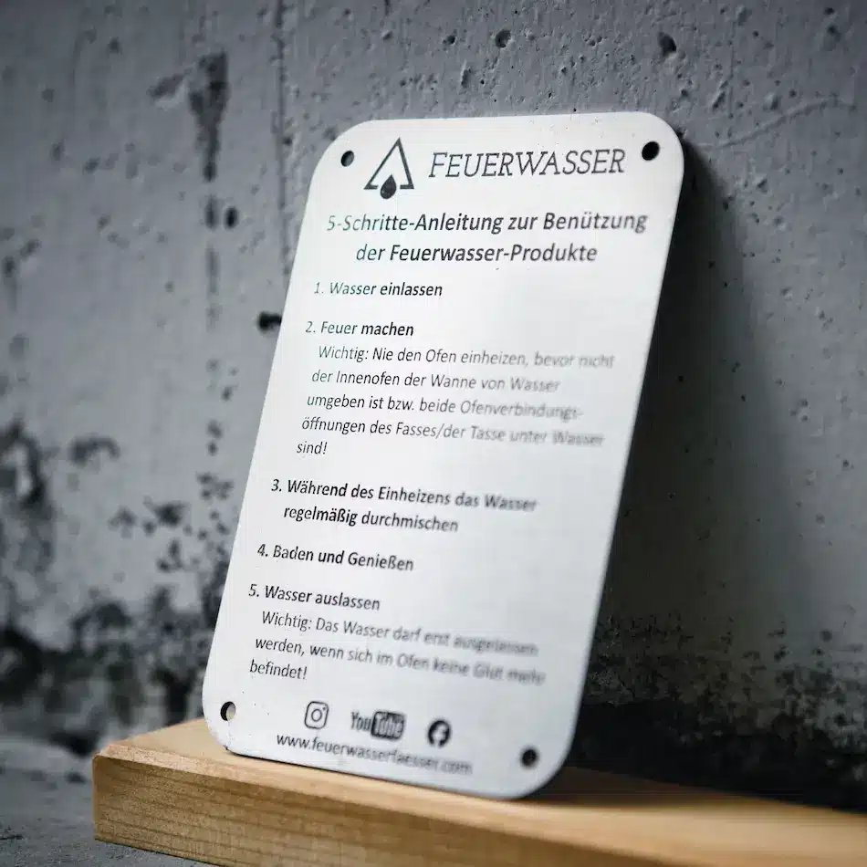 5-stegs instruktioner Metal Badge